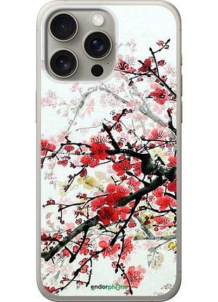 Чехол на iphone 15 pro max цветущий куст "831u-3098-10746"