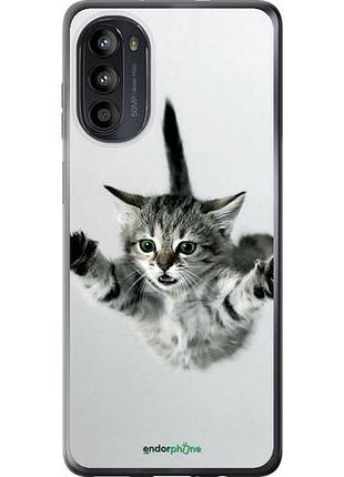 Чехол на motorola moto g52 летящий котёнок "2322u-2691-10746"