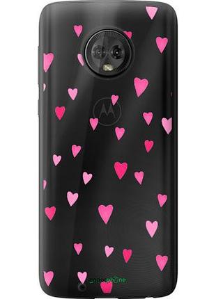 Чехол на motorola moto g6 сердечки 2 "4763u-982-10746"