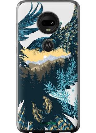 Чохол на motorola moto g7 арт-орел на тлі природи "3983u-1614-10746"