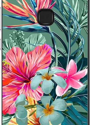 Чехол на huawei p10 lite тропические цветы v1 "4667u-896-10746"
