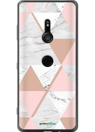 Чехол на sony xperia xz3 h9436 мраморная симметрия "4344u-1540-10746"