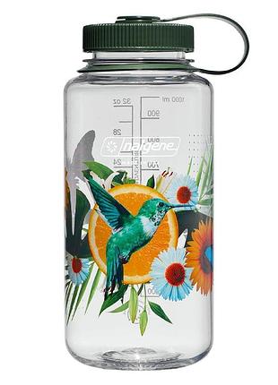 Пляшка для води nalgene wide mouth sustain limited edition print surrealist collection 950ml (citrus bird)