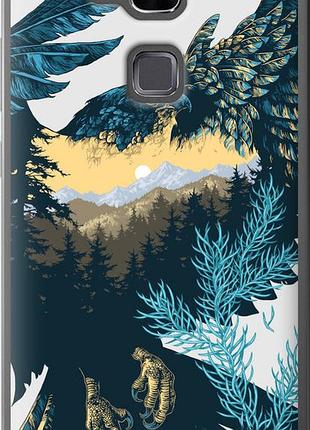 Чехол на huawei ascend mate 7 арт-орел на фоне природы "3983u-140-10746"