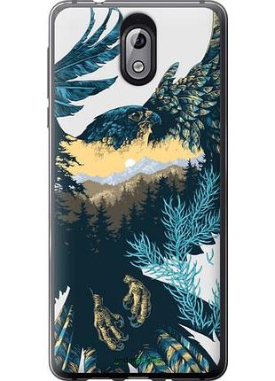 Чехол на nokia 3.1 арт-орел на фоне природы "3983u-1530-10746"