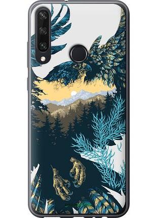 Чехол на huawei y6p арт-орел на фоне природы "3983u-1952-10746"