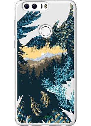 Чехол на huawei honor 8 арт-орел на фоне природы "3983u-351-10746"