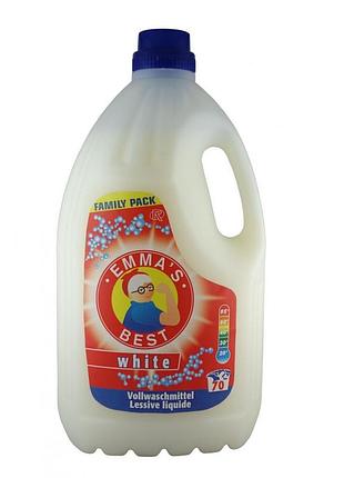 Гель emma's best white 4l на 70 стирок - идеальное белье без пятен