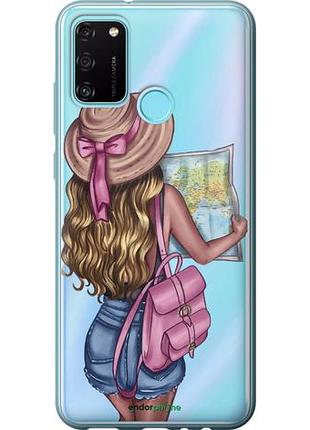 Чохол на huawei honor 9a дівчина з карткою "4704u-1900-10746"