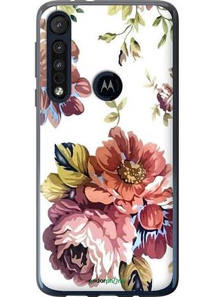 Чехол на motorola one macro vintage flowers "4333u-1812-10746"