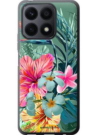 Чехол на huawei honor x8a тропические цветы v1 "4667u-2963-10746"