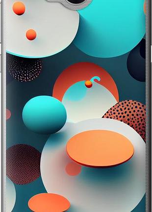 Чехол на huawei y5 2017 горошек абстракция "5608u-992-10746"