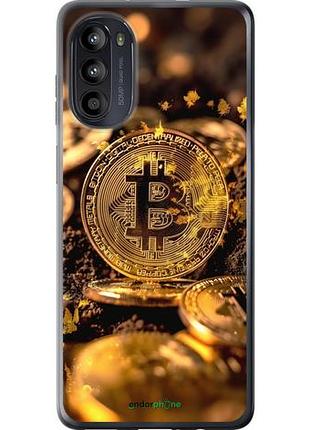 Чехол на motorola moto g52 золотая лихорадка биткойна "6089u-2691-10746"