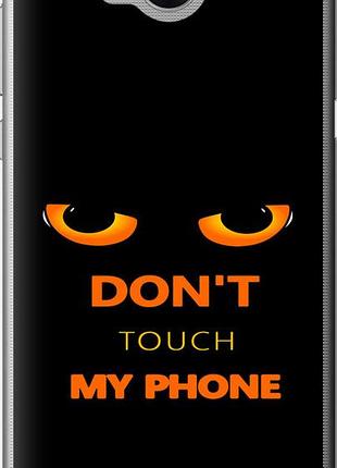 Чехол на huawei y5 2017 don't touch the phone "4261u-992-10746"