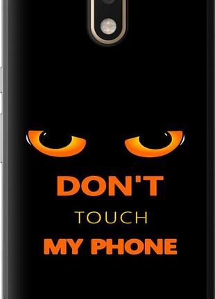 Чехол на motorola moto g4 plus don't touch the phone "4261u-953-10746"