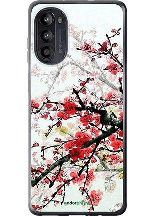 Чехол на motorola moto g52 цветущий куст "831u-2691-10746"