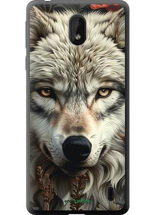 Чехол на nokia 1 plus волчий взгляд "6066u-1677-10746"