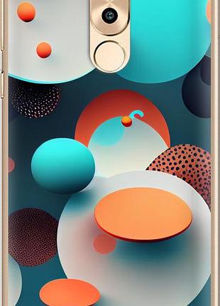 Чехол на huawei honor 6x горошек абстракция "5608u-460-10746"
