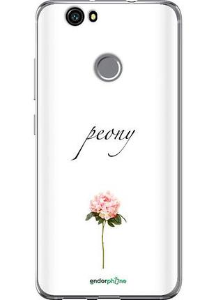 Чехол на huawei nova пион "4366u-439-10746"