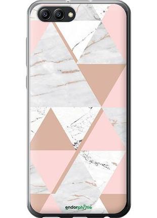 Чехол на huawei honor v10 / view 10 мраморная симметрия "4344u-1579-10746"