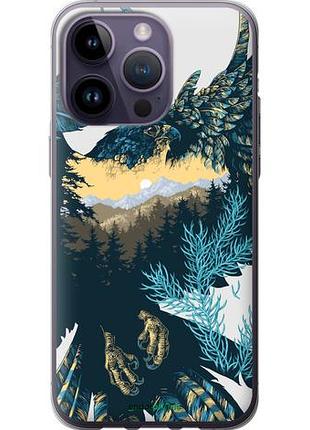 Чохол на iphone 14 pro max арт-орел на тлі природи "3983u-2667-10746"