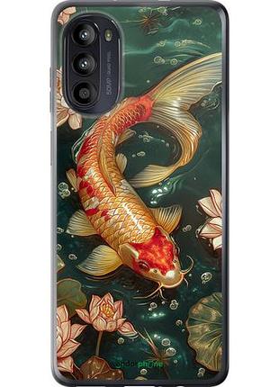 Чехол на motorola moto g52 мелодия лотоса "6106u-2691-10746"