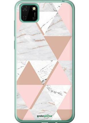 Чехол на huawei y5p мраморная симметрия "4344u-1936-10746"