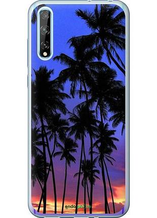 Чехол на huawei p smart s пальмы "4324u-1813-10746"
