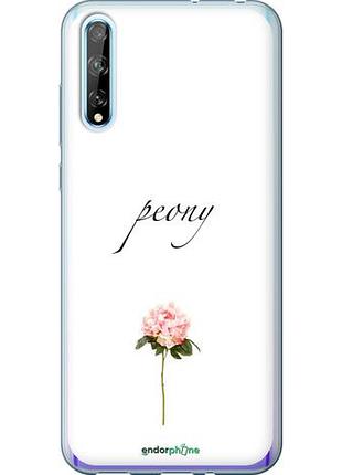 Чехол на huawei p smart s пион "4366u-1813-10746"