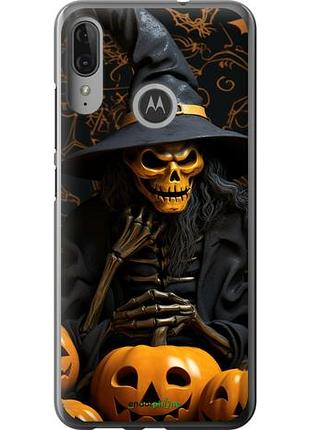 Чехол на motorola moto e6 plus halloween 2 "5654u-1780-10746"