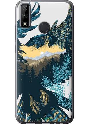 Чехол на huawei y8s арт-орел на фоне природы "3983u-2027-10746"