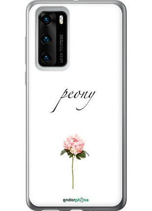 Чехол на huawei p40 пион "4366u-1840-10746"
