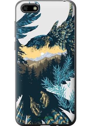Чехол на huawei y5 2018 арт-орел на фоне природы "3983u-1500-10746"