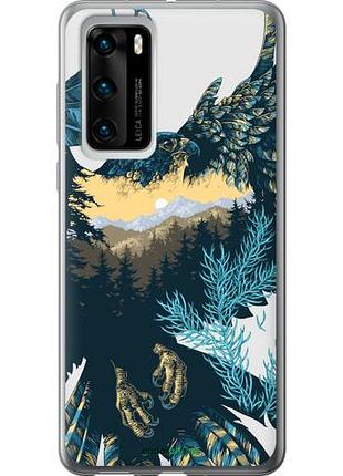 Чохол на huawei p40 арт-орел на тлі природи "3983u-1840-10746"