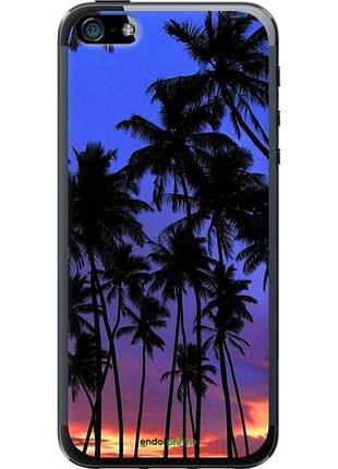 Чехол на iphone 5 пальмы "4324u-18-10746"
