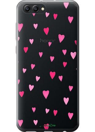 Чехол на huawei honor v10 / view 10 сердечки 2 "4763u-1579-10746"