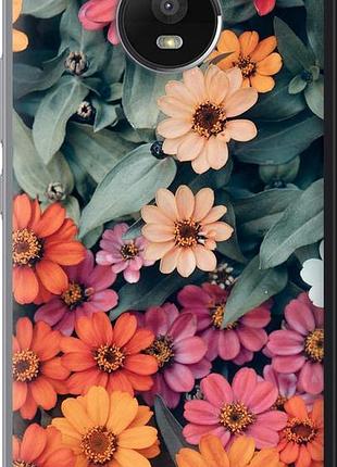 Чехол на motorola moto e4 plus beauty flowers "4050u-1000-10746"