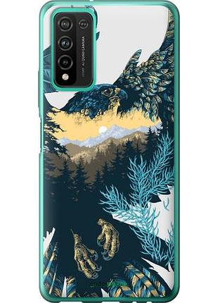 Чехол на huawei honor 10x lite арт-орел на фоне природы "3983u-2198-10746"