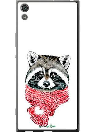 Чехол на sony xperia xa1 ultra g3212 енот в шарфе "4688u-1237-10746"
