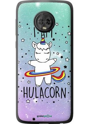 Чехол на motorola moto g6 i'm hulacorn "3976u-982-10746"