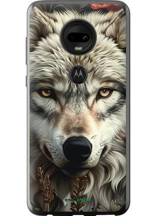 Чехол на motorola moto g7 волчий взгляд "6066u-1614-10746"