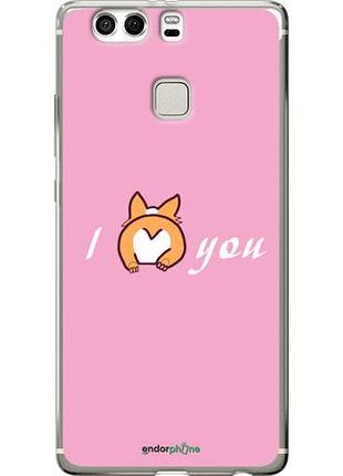 Чехол на huawei p9 plus люблю1 "4587u-300-10746"