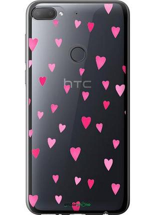 Чехол на htc desire 12 plus сердечки 2 "4763u-1485-10746"