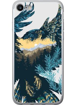 Чохол на iphone se 2020 арт-орел на тлі природи "3983u-2013-10746"