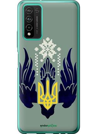 Чехол на huawei honor 10x lite тризуб с крыльями "5640u-2198-10746"