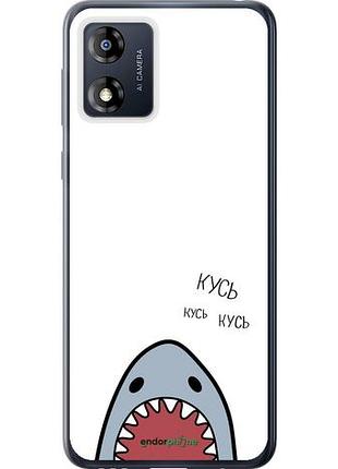 Чехол на motorola moto e13 акула "4870u-3053-10746"