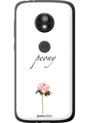 Чехол на motorola moto e5 play пион "4366u-1429-10746"