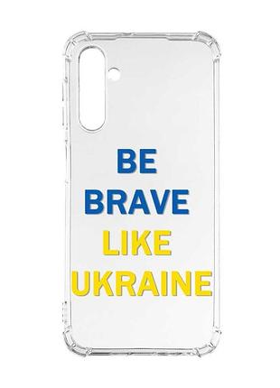 Чехол с утолщёнными углами на samsung galaxy a56 5g смелость (принт 5)