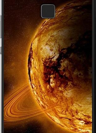 Чехол на huawei p9 lite жёлтый сатурн "170u-298-10746"