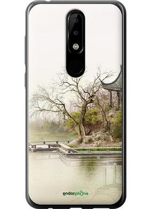 Чехол на nokia 5.1 plus японский пейзаж "776u-1543-10746"